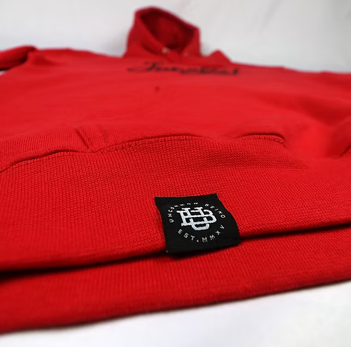 UNCOMMON BEING - JUNGLIST SCRIPT HOODIE RED
