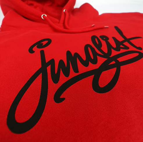 UNCOMMON BEING - JUNGLIST SCRIPT HOODIE RED
