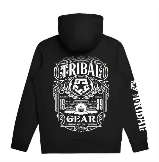 TRIBAL - 59 CREST - Black Men's pullover hoodie