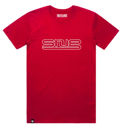 SNUG - CLASSIC LOGO - RED TEE