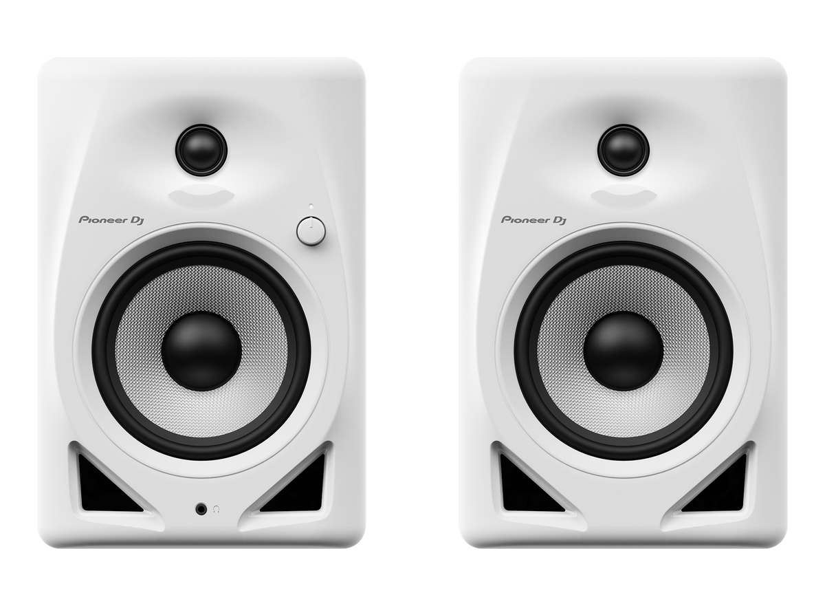 PIONEER DJ - DM-50D-W 5inch Desktop Monitors (White) PAIR