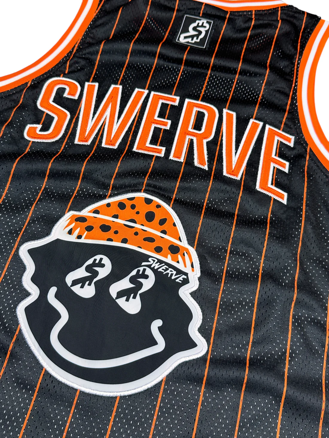 SWERVE - Orange Dalmation Cheetah Print Jersey