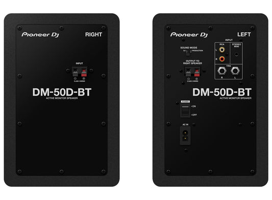 PIONEER DJ - DM-50D-BT 5inch Desktop Monitors w/ Bluetooth (Black) PAIR
