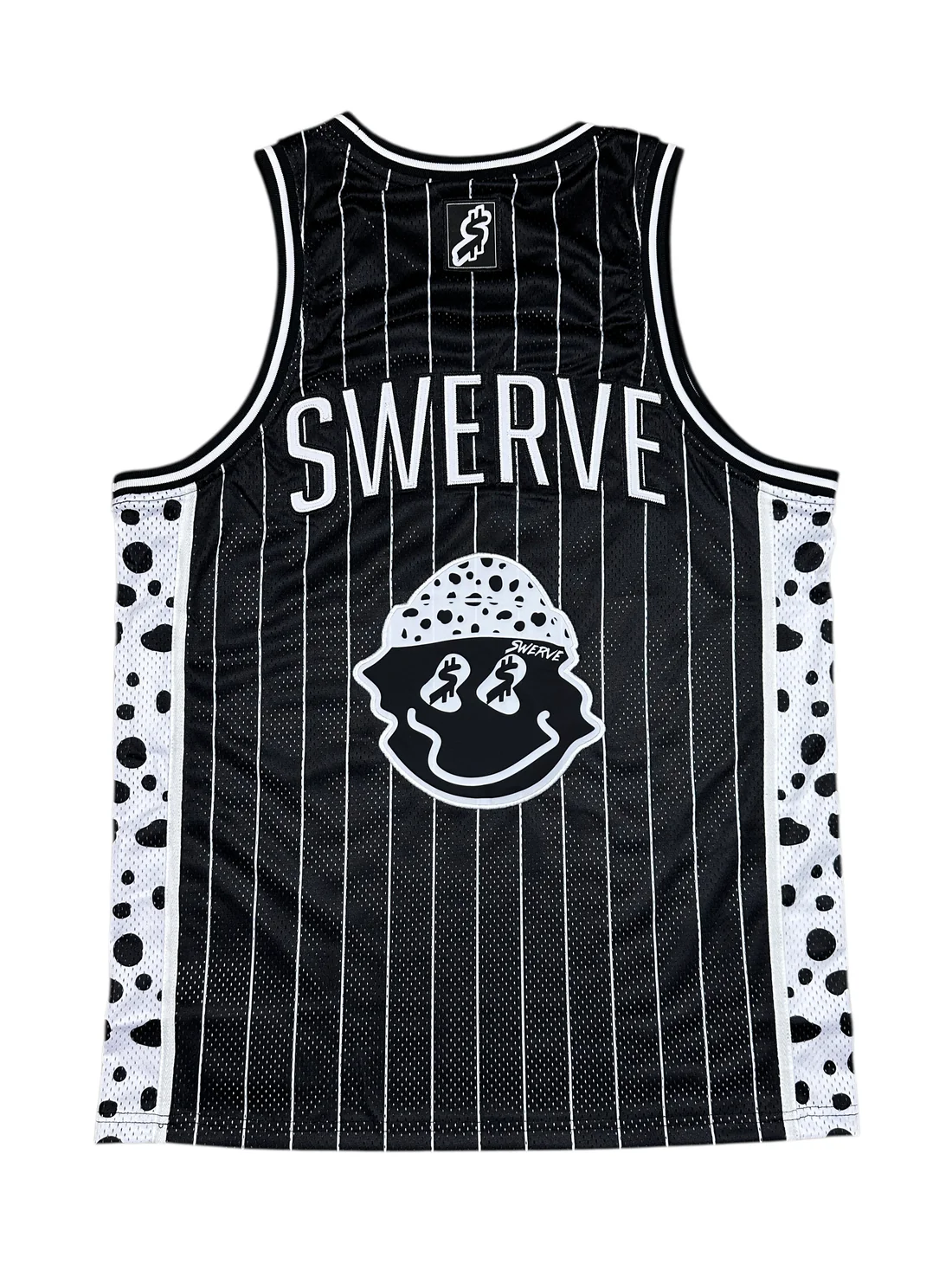 SWERVE - White Dalmation Cheetah Print Jersey