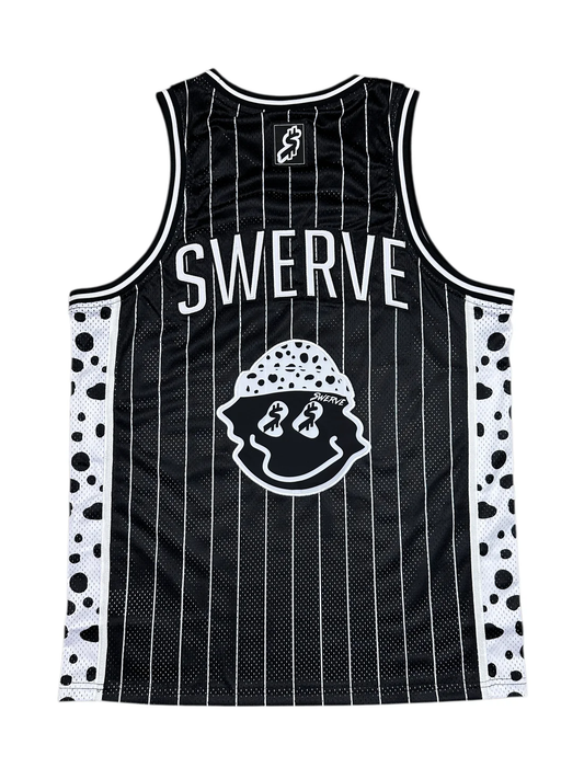 SWERVE - White Dalmation Cheetah Print Jersey
