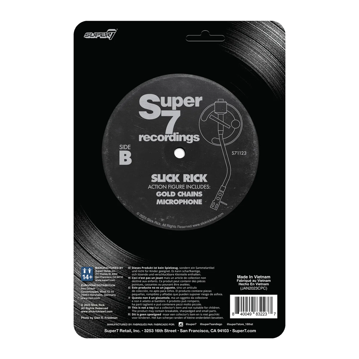 SUPER 7 - Slick Rick Reaction Figure