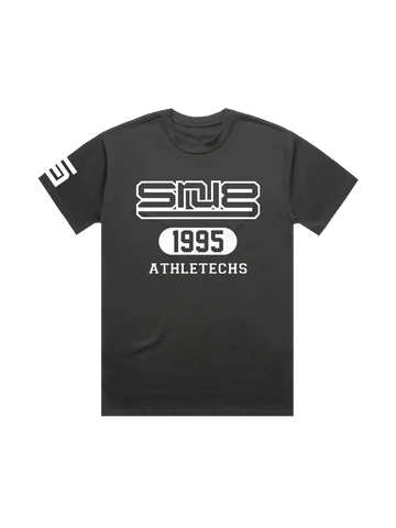 SNUG - ATHLETECHS - FADED BLACK TEE