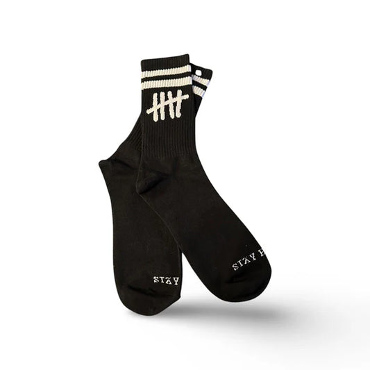 HAPPY HOUSE - STAY HAPPY BLACK SOCKS