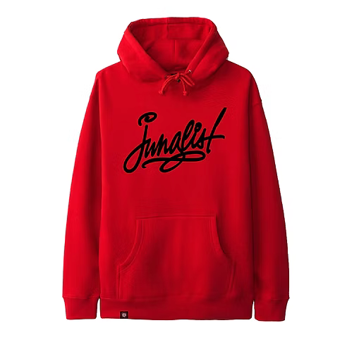 UNCOMMON BEING - JUNGLIST SCRIPT HOODIE RED
