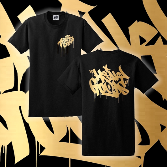 HEAVY GOODS - GOLD CHISEL TAG TSHIRT
