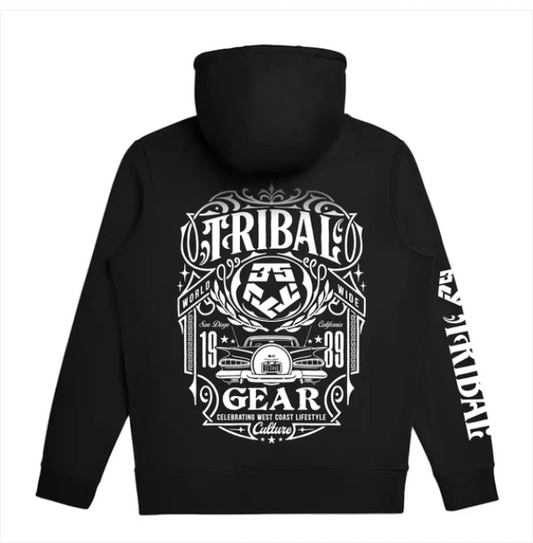 TRIBAL - 59 CREST - Black Men's pullover hoodie