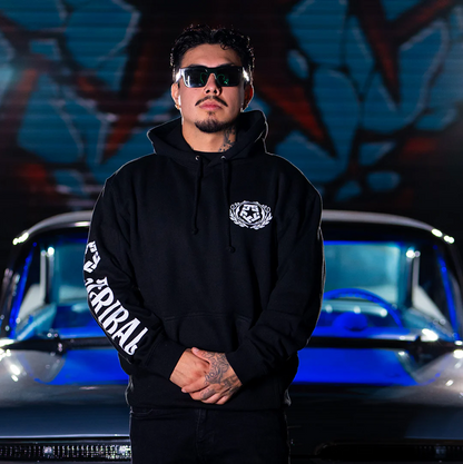 TRIBAL - 59 CREST - Black Men's pullover hoodie