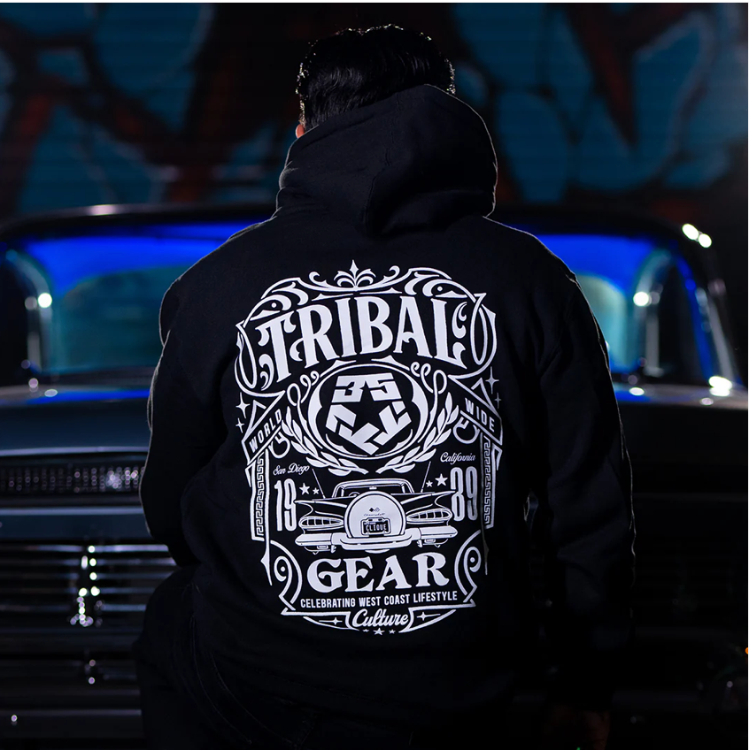 TRIBAL - 59 CREST - Black Men's pullover hoodie
