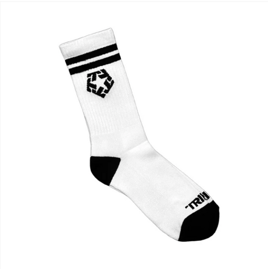 TRIBAL - WHITE T-STAR SOCKS