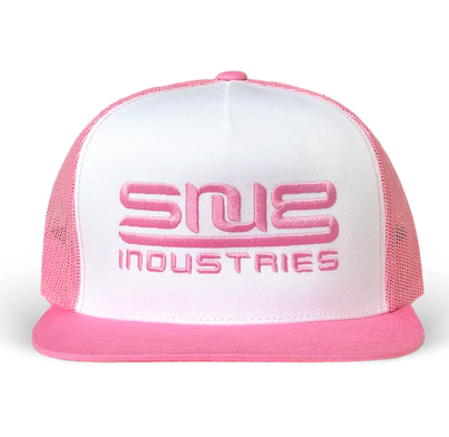 SNUG - PINK FLAT BRIMMED TRUCKER HAT