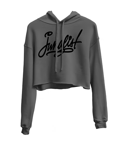 UNCOMMON BEING - JUNGLIST CROPPED HOODIE SPACE GREY