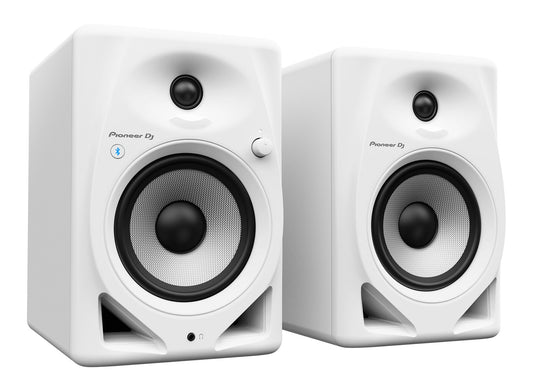 PIONEER DJ - DM-50D-BT-W 5inch Desktop Monitors w/ Bluetooth (White) PAIR