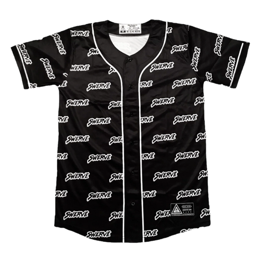 SWERVE - Swerve Print Jersey BLACK