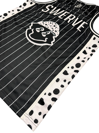 SWERVE - White Dalmation Cheetah Print Jersey