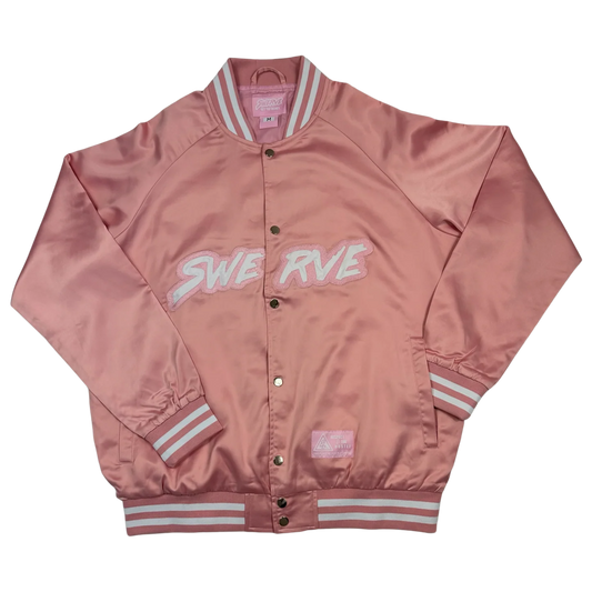 SWERVE - Pink Satin Bomber