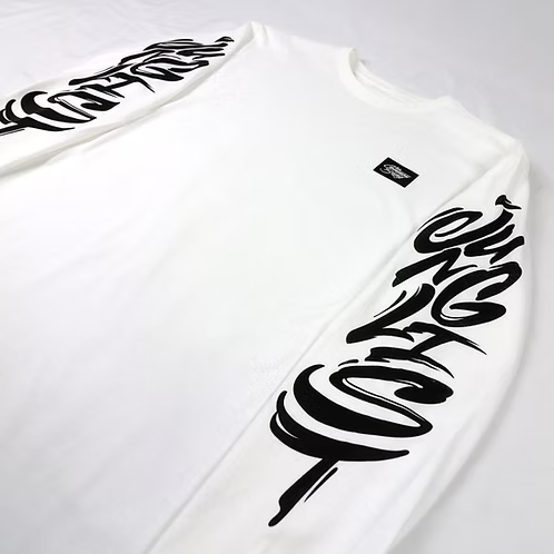 UNCOMMON BEING - JUNGLIST SCRIPT 2.0 L/S WHITE