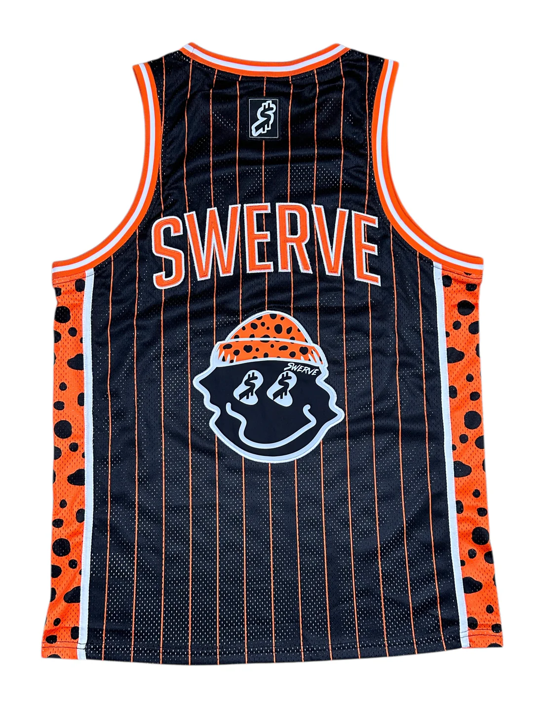 SWERVE - Orange Dalmation Cheetah Print Jersey