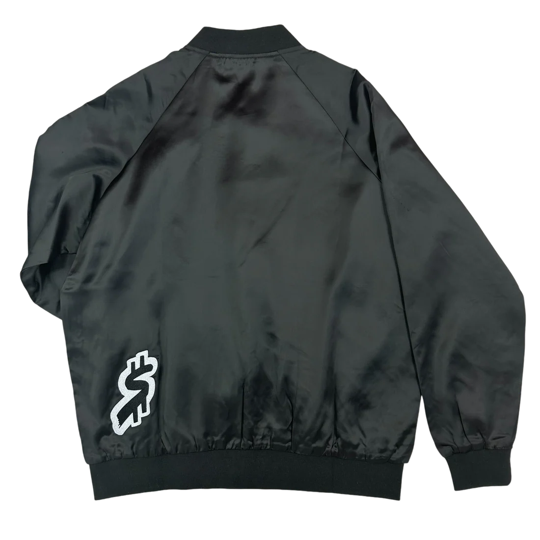 SWERVE - Black Satin Bomber