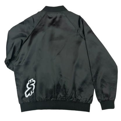 SWERVE - Black Satin Bomber