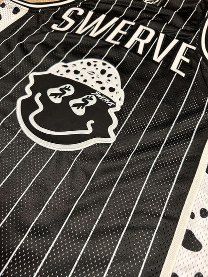 SWERVE - White Dalmation Cheetah Print Jersey