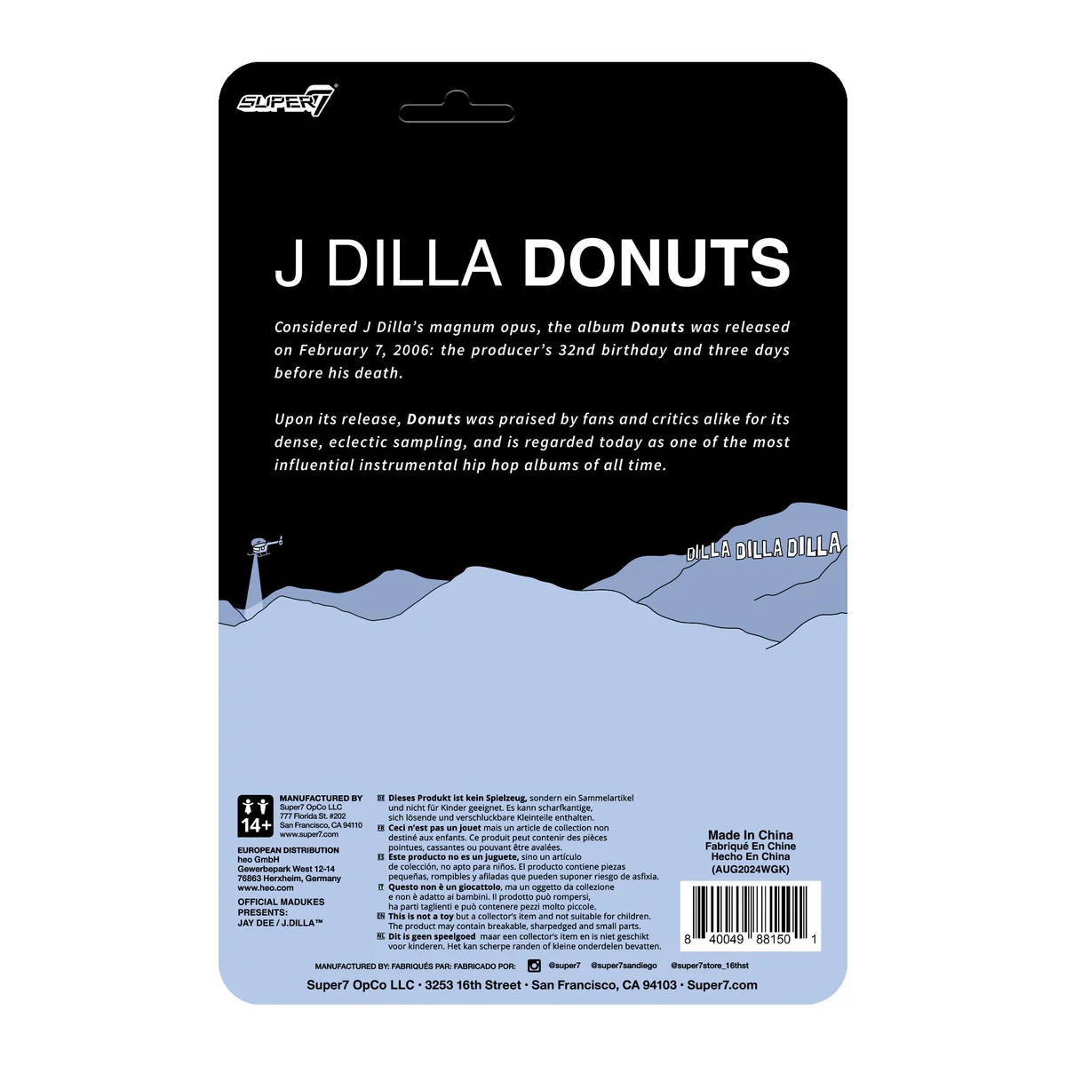 SUPER 7 - J Dilla Reaction Figure