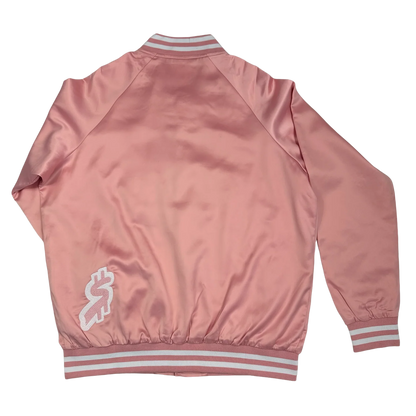 SWERVE - Pink Satin Bomber