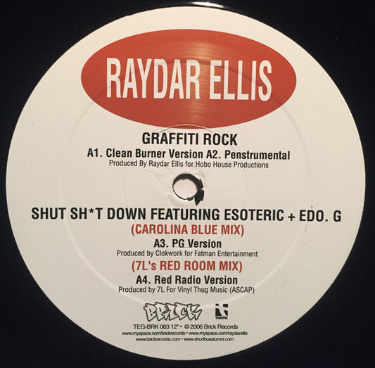 RAYDAR ELLIS - Graffiti Rock / Shut Shit Down