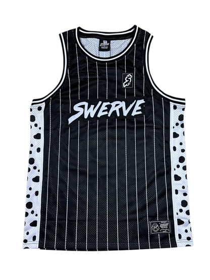 SWERVE - White Dalmation Cheetah Print Jersey