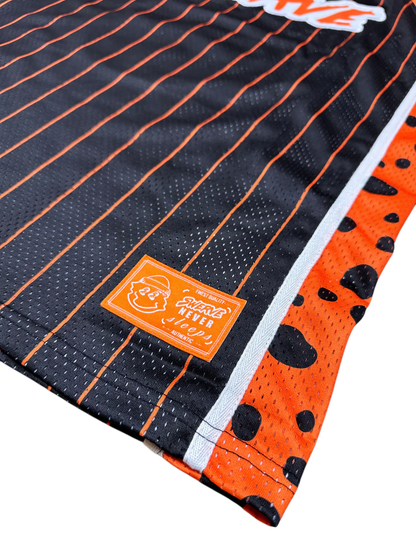 SWERVE - Orange Dalmation Cheetah Print Jersey