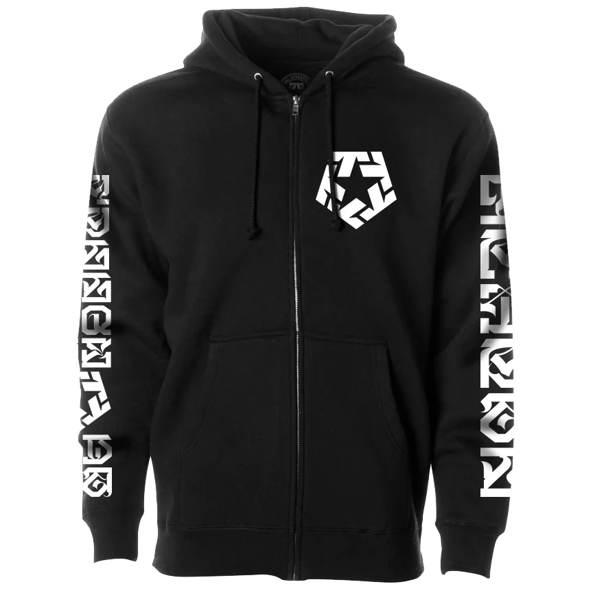 TRIBAL - Huit Sleeves Zip Hoodie