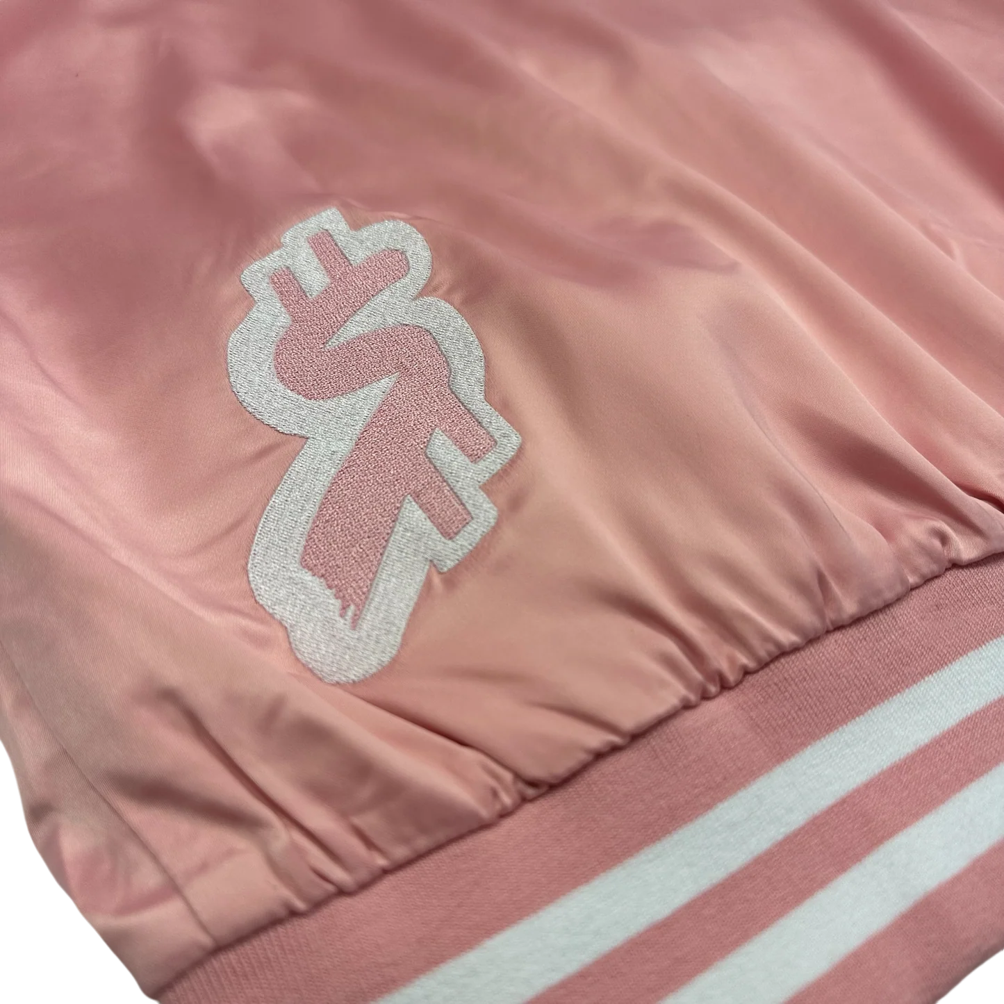 SWERVE - Pink Satin Bomber