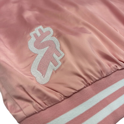 SWERVE - Pink Satin Bomber